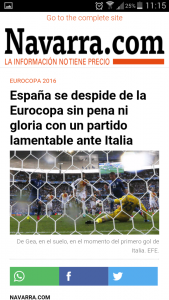 Article Navarra with AMP